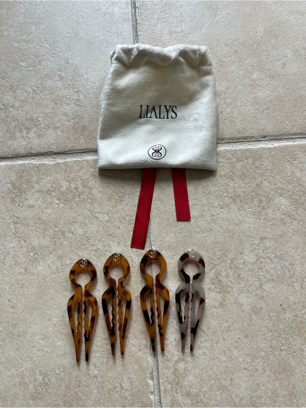 Lialys Tortoiseshell Hair Pin Set